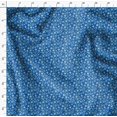 thumbnail image 4 of Soimoi Blue Poly Georgette Fabric Artistic Flower & Geometric Printed Fabric 1 Yard 52 Inch Wide, 4 of 5