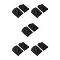thumbnail image 2 of maskred Fashionable Retro PU Leather Men s Fingerless Driving Cycling Gloves Black Button L 5Set, 2 of 6