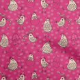 thumbnail image 1 of oneOone Rayon Magenta Fabric Kawai Craft Projects Decor Fabric Printed By The Yard 56 Inch Wide, 1 of 5