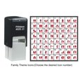 thumbnail image 3 of Printtoo Personalized Family Theme Rubber Stamp Self Inking Stamper 24 mm-Violet, 3 of 7