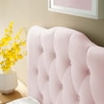 thumbnail image 1 of Annabel Twin Diamond Tufted Performance Velvet Headboard in Pink, 1 of 8