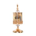 thumbnail image 1 of tamizeot Durable Glass Storage Crystal Glass Covered Storage Jar For Easy Cleaning Golden Trumpet, 1 of 4