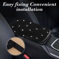 thumbnail image 4 of Housse de Protection pour Accoudoir de Voiture Noir Incrusté avec Support Clignotant pour Intérieur du Véhicule, 4 of 6