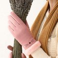 thumbnail image 3 of Agiferg Gants Chauds Dames Hiver Plus Velours Épais Automne Extérieur Cyclisme Écran Gants de Cyclisme, 3 of 6
