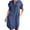 Dark Blue, variant on Bigersell Babydolls Dress for Women Clearance Female Button-Donw Short Sleeve Mini Denim Dress Style D-44 Long Dresses Ladies Casual Regular Summer Dresses , Blue S