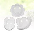 thumbnail image 4 of CIMAXIC Party 3 Pcs Animal Face Mask DIY Paintable Blank Mask Eco-friendly Pulp Party Mask Masquerade Costume Cosplay Accessory - Elephant Rabbit Lion (White),9.45"X7.28"X1.97", 4 of 4