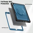 thumbnail image 3 of XYX Case for iPad Pro 10.5 Inch/ iPad Air 3rd Gen 2019 with Rotating Stand, Shoulder Strap, 2in1 Shockproof Cover, Navy Blue, 3 of 7