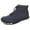 Blue, variant on YOURDIARY Mens Barefoot Snow Boots Waterproof Winter Shoes with Faux Fur Lining Wide Toe Box Zero Drop Ankle-High Boots