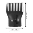 thumbnail image 2 of WEUVEB 5Pcs Hair Dryer Diffuser Comb Attachment Black for Detangling and Styling Hair, 2 of 8