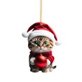 thumbnail image 2 of Christmas Decorations for the Home,Christmas Decorations for Tree Christmas Kitty Car Pendant Backpack Pendant Christmas Home Decoration Outside Christmas Decorations, 2 of 2