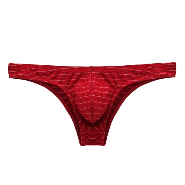Culottes pour Hommes Aguichant Culottes Bikini pour Hommes Demi-Hanche Taille Basse Culottes Rayées Colorées