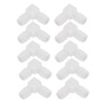 thumbnail image 2 of Pipe Joint,10Pcs Plastic Hose Joint Elbow Hose Joint Hose Joint Elevated Design, 2 of 8