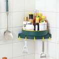 thumbnail image 1 of RXIRUCGD Corner Shower Caddy, Plastic Adhesive Bathroom Shower Organizer, Wall Mounted Shower Storage Rack for Inside Shower & Kitchen Storage, 1 of 6