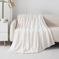thumbnail image 1 of Mainstays Plush Throw Blanket Cream, 1 of 7