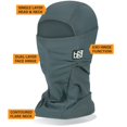 thumbnail image 4 of BLACKSTRAP Cagoule Masque Facial, Couvre-Chef à Double Couche pour Temps Froid pour Hommes et Femmes (Geode Teal), 4 of 15