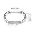 thumbnail image 2 of Unique Bargains 32x15mm Oval Buckles Iron Electroplating Silver Tone 10 Pack, 2 of 4