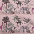 thumbnail image 1 of oneOone Silk Tabby Pink Fabric Tropical Sewing Craft Projects Fabric Prints By Yard 42 Inch Wide, 1 of 4