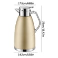 thumbnail image 3 of Bdday Stainless Steel Thermal Carafe with Lid, 3 of 3