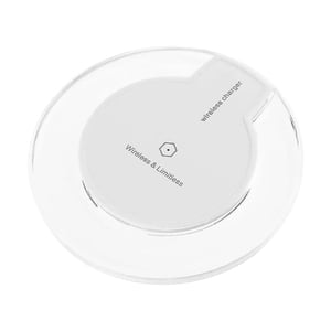 Mistaha Chargeur sans fil pour téléphones iOS/Android Pad de recharge sans fil portable Alimentation flexible triple protection, blanc