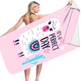 thumbnail image 3 of Sandproof Beach Blanket Lightweight Microfiber Beach Towel Super Lightweight Colorful Bath Towel Sandproof Beach Blanket Multi-Purpose Towel for Travel Swimming Pool 30X60 Inch, 3 of 4