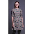 thumbnail image 3 of Bimba Kurtis Indiennes Courtes pour Femmes Tunique Imprimée Chemise à Manches Roulées, 3 of 6