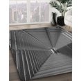 thumbnail image 3 of Ahgly Company Tapis d'Intérieur Lavable à la Machine, Carré, Transitionnel, Gris, Tapis de Zone, 4 Pieds Carré, 3 of 7