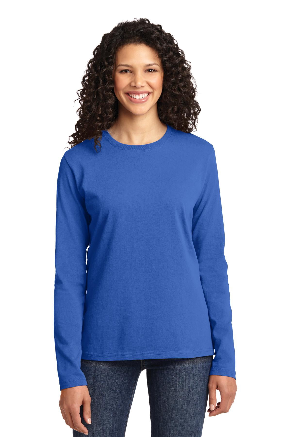 Port & Company Women's Long Sleeve Core Cotton T-Shirt LPC54LS