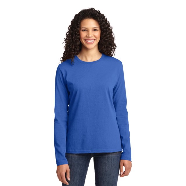 Port & Company T-Shirt à Manches Longues en Coton de Base pour Femmes LPC54LS