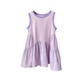 thumbnail image 1 of RXIRUCGD 2025 Vêtements d'Été pour Enfants Tout-Petits Filles Mignon Couleur Unie Sans Manches Robe Camisole Extensible Anti-Rides Robe Ligne A, 1 of 2