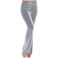 thumbnail image 1 of SHTXOZHI Womens Velvet Flared Pants High Waisted Workout Yoga Pants Casual Drawstring Sweatpants, 1 of 7