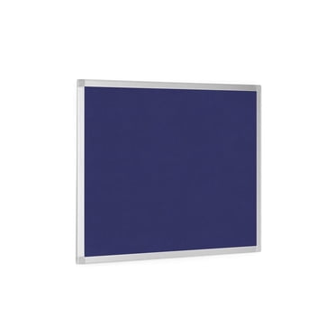 MasterVision Ayda Blue Felt Bulletin Board, 18" x 24", Aluminum Frame