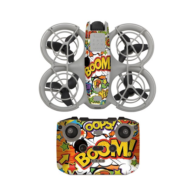 MYG Ensemble d'Autocollants Sunnylife pour DJI NEO, Autocollant PCV, Peau Fraîche, Télécommande, Drone, Protection