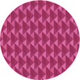 thumbnail image 1 of Ahgly Company Tapis Rond Lavable en Machine Intérieur Transitionnel Rose Néon, 3 Pieds Rond, 1 of 7