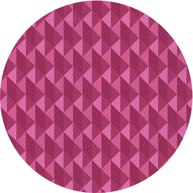 Ahgly Company Tapis Rond Lavable en Machine Intérieur Transitionnel Rose Néon, 3 Pieds Rond