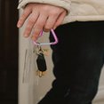 thumbnail image 4 of SNNROO 2pcs Heart-Shaped Carabiner Hooks Small  Auto-Locking Keychain Clips For Fishing  Heart-Shaped Aluminum Snap Hook Clip Key Holder  Hiking  Traveling  Home  RV  And Camping!, 4 of 7
