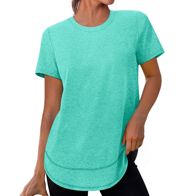 Soki Short Sleeve Shirts for Women Athletic Tops UPF 50+ Sun Protection Quick Dry Running T-Shirts