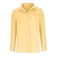 thumbnail image 3 of Timegard Chemises Boutonnées pour Femmes en Coton et Lin, Blouse à Col à Revers, Légère, Automne, Décontractée, Ample, 3 of 5