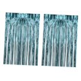 thumbnail image 2 of Abbracc 2 Pcs Rideaux à Franges en Aluminium Décoration pour Célébration Fête Performance sur Scène Bleu Clair, 2 of 9