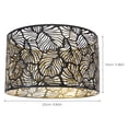 thumbnail image 2 of CRAFTHROU Hollow Lampshade for Living Room in Gold Iron Designed for 1 Set, 2 of 6