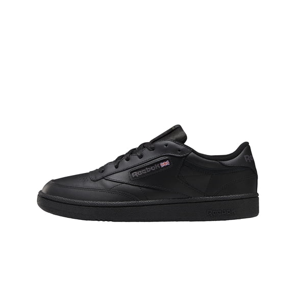 Reebok Men's Club C 85 Walking Shoe, Black/Charcoal, 4 M US