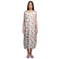 thumbnail image 1 of Moomaya Robe de Nuit d'Allaitement à Col Rond Imprimée pour Femmes en Coton, 1 of 5