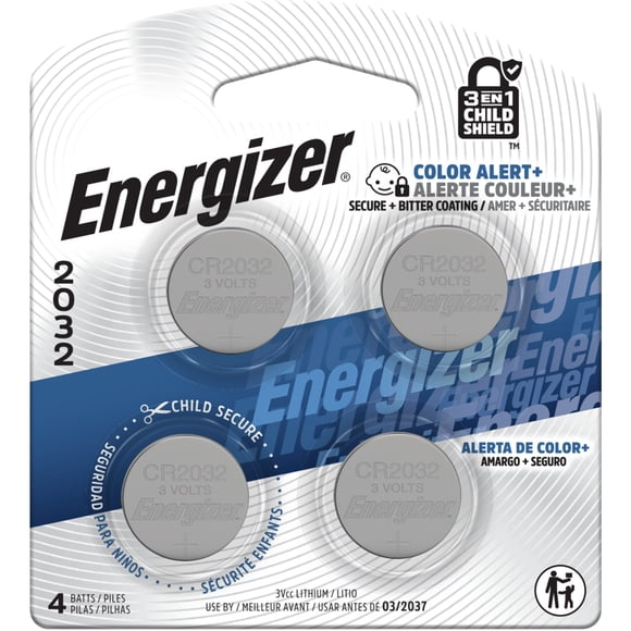 Energizer 2025 Batteries (4 Pack), 3V Lithium Coin Batteries