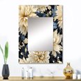 thumbnail image 1 of Designart "Metropolitan Oasis Damask" Damask Wall Mirror, Printed Beige Wall Mirror, Bohemian Bathroom Wall Mirror, Decorative Damask Mirror - 24x32 Inch, 1 of 5