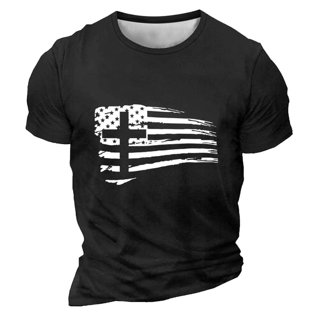 Chandails à Manches Longues pour Hommes Imprimé Décontracté Col Rond T-Shirt à Manches Courtes, Chandails à Manches Longues pour Hommes Coton