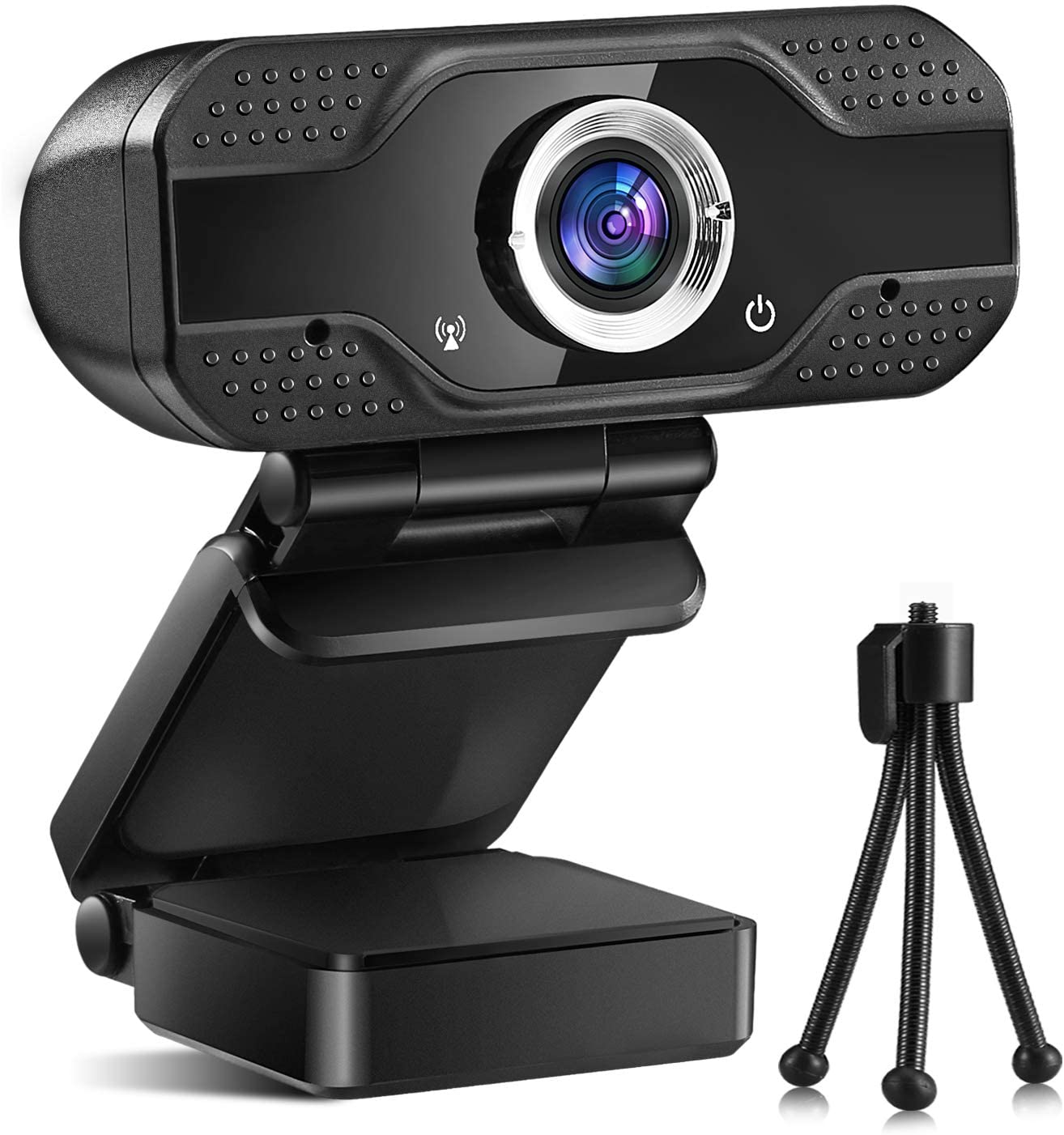 Webcam with Microphone HD 1080P, Web Camera for Computer PC Laptop Desktop, USB Webcam for Streaming/Video Calling/Recording/Conferencing, Compatible with Windows/Mac OS
