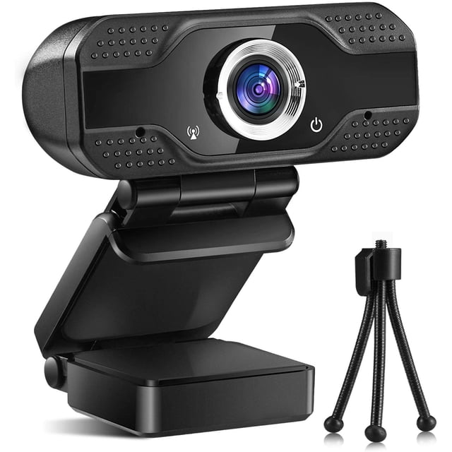 Webcam with Microphone HD 1080P, Web Camera for Computer PC Laptop Desktop, USB Webcam for Streaming/Video Calling/Recording/Conferencing, Compatible with Windows/Mac OS