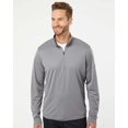 thumbnail image 1 of Adidas Mens Lightweight Quarter-Zip Pullover, 3XL, Grey Three, 1 of 3