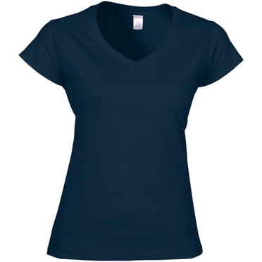 Gildan T-Shirt Doux à Col en V pour Femmes