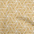 thumbnail image 1 of oneOone Viscose Chiffon Mustard Yellow Fabric Geometric Craft Projects Decor Fabric Printed By The Yard 42 Inch Wide, 1 of 4