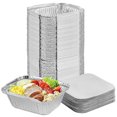 thumbnail image 1 of Aluminium Foil Containers 450ml 50Pcs. with Lid Cover For Food Packing, Storing, Foil Container for Food Parcel | Perfect Disposable Boxes for Food, 1 of 1